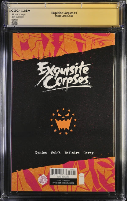 Exquisite Corpses #1 CGC SS JSA 9.8 Cover A Walsh 1st Print Signed By Tynion