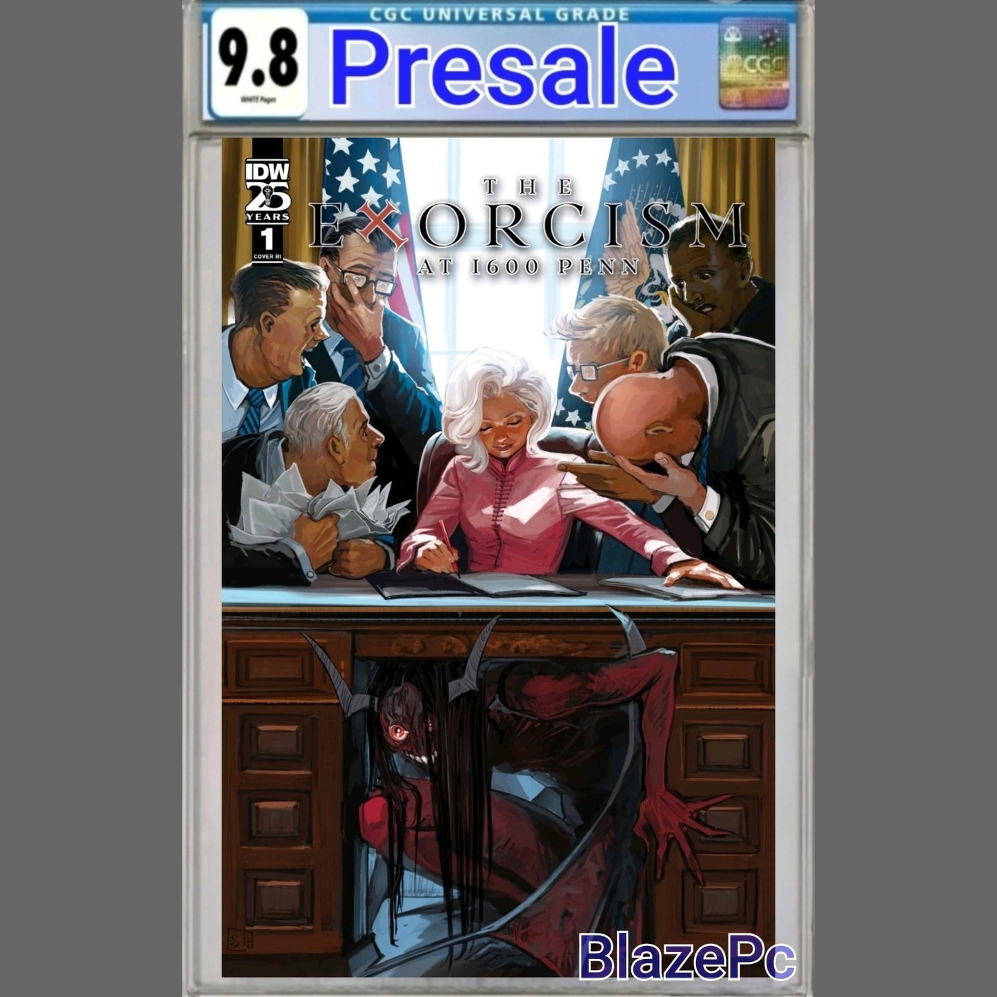 The Exorcism at 1600 Penn #1 CGC 9.8 1:10 Stephanie Hans 1st Print IDW PRESALE