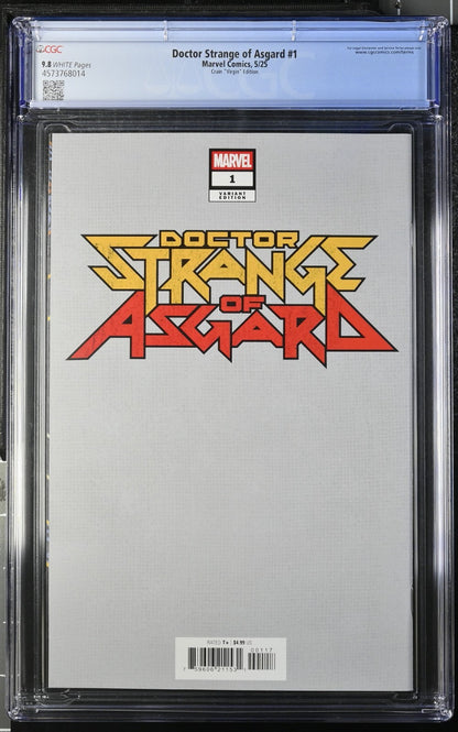 Doctor Strange of Asgard #1 CGC 9.8 1:100 Clayton Crain VIRGIN Variant 2025