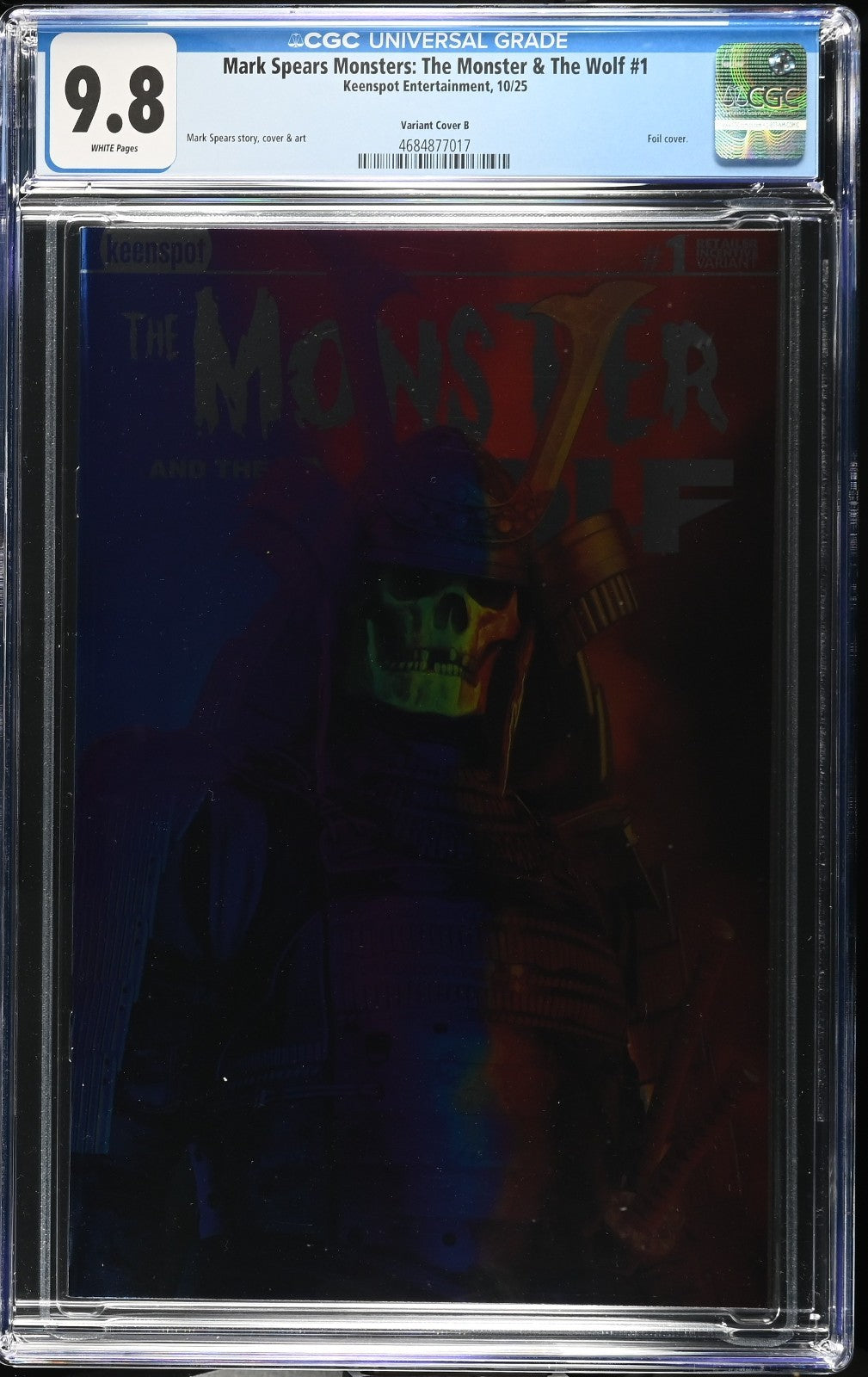 Mark Spears The Monster & The Wolf #1 CGC 9.8 1:250 Holofoil Blind Bag Variant