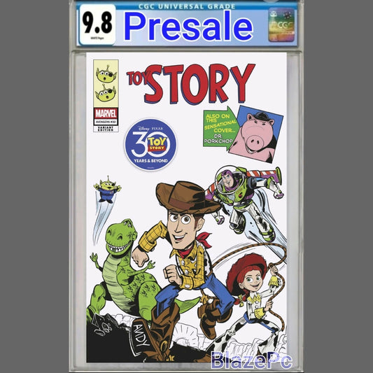 Avengers #32 CGC 9.8 Forcelloni Toy Story Homage Variant Marvel 2025 PRESALE