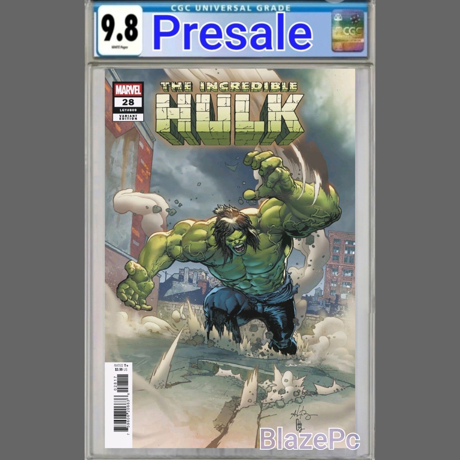 Incredible Hulk #28 CGC 9.8 1:25 Andrei Bressan Variant 2025 PRESALE