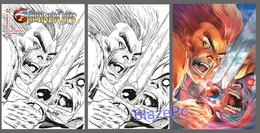 Thundercats #2 Liefeld B&W Trade Virgin Color Variant Set Option 2024 NM