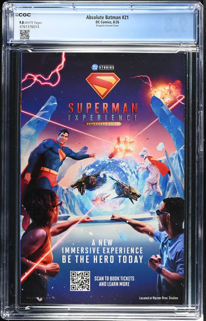 Absolute Batman #21 CGC 9.8 1st Print Cover C Nick Dragotta Penguin DC Comics