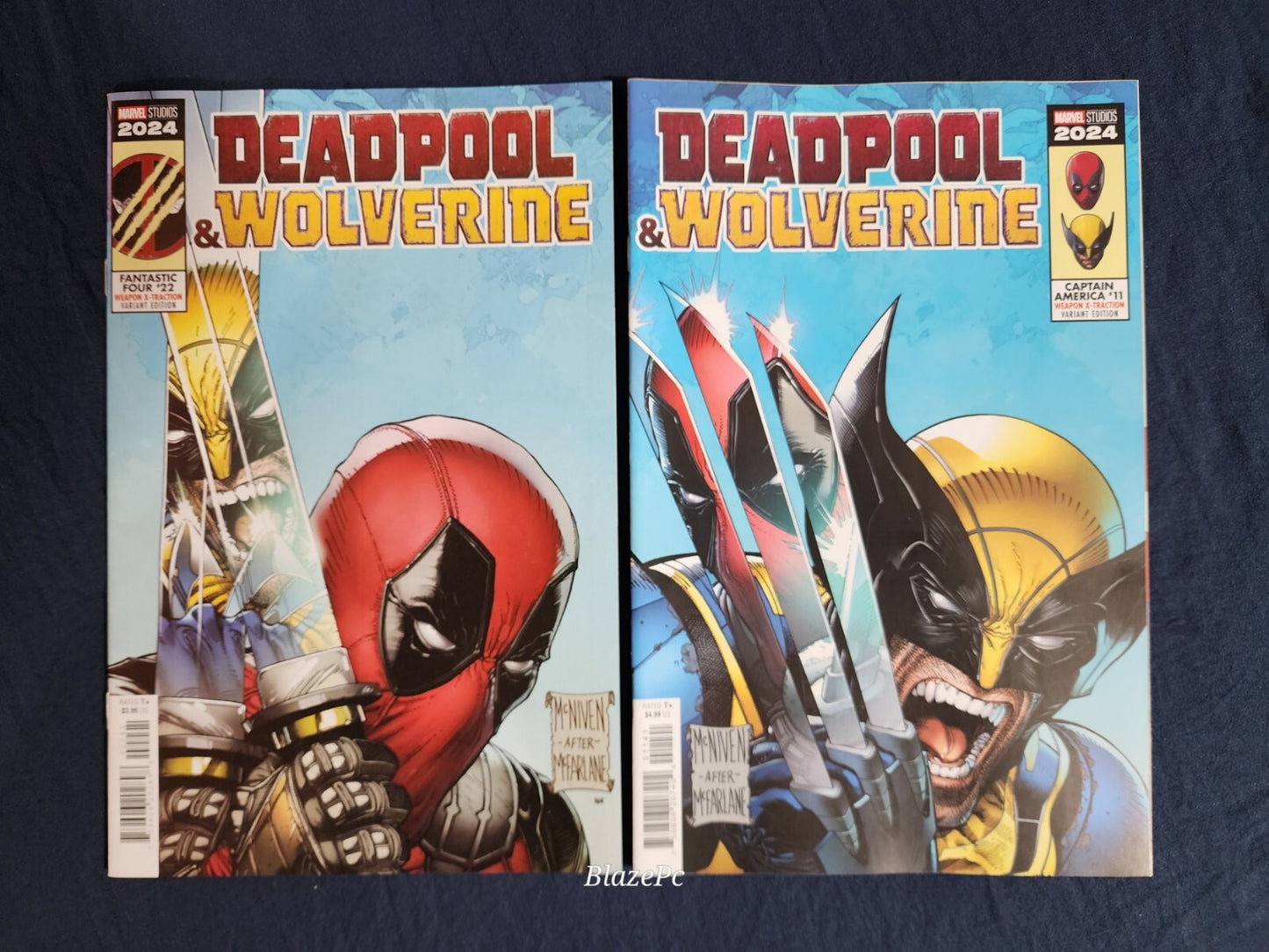 Captain America #11 Fantastic Four #22 McNiven Deadoool Wolverine Variant Set NM