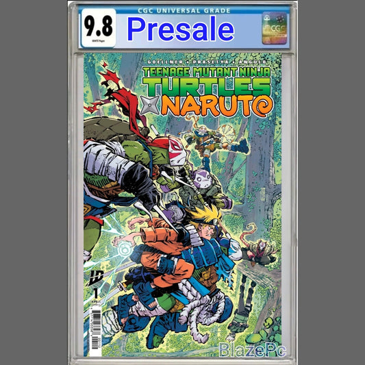 Teenage Mutant Ninja Turtles X Naruto 1 CGC 9.8 2nd Print Corona Variant PRESALE