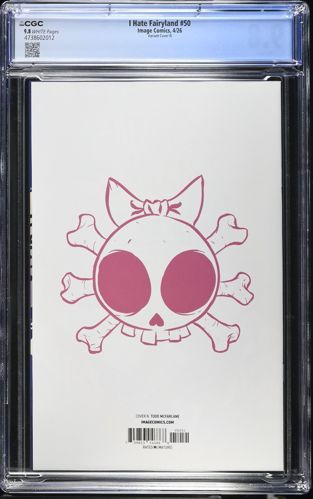 I Hate Fairyland #50 CGC 9.8 1:250 Todd McFarlane Cover N Variant Image Comics