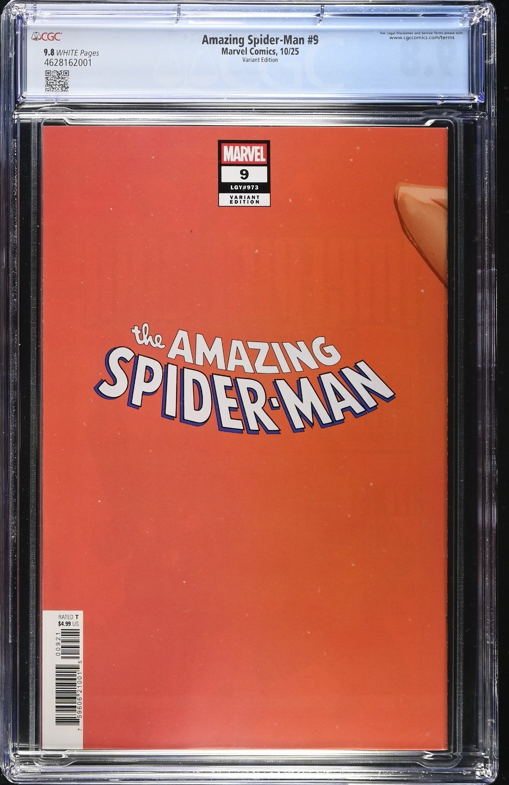 Amazing Spider-Man #9 CGC 9.8 Campbell Just Spectacular Variant Marvel 2025