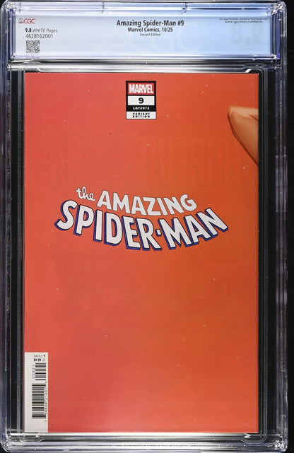 Amazing Spider-Man #9 CGC 9.8 Campbell Just Spectacular Variant Marvel 2025