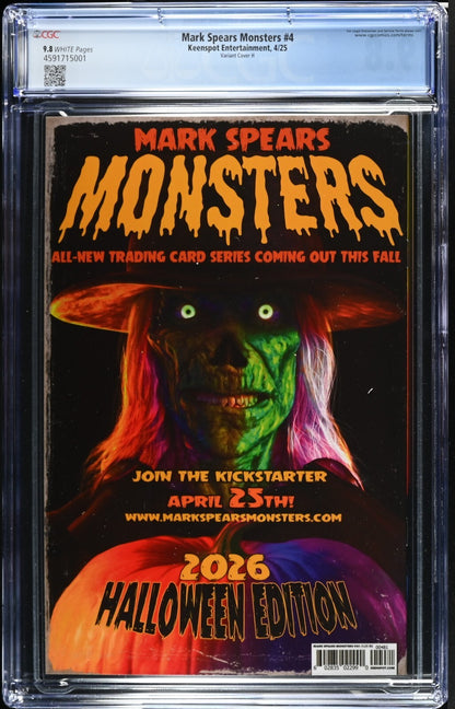 Mark Spears Monsters #4 CGC 9.8 1:25 Cover H Dr Creepy Variant Keenspot 2025