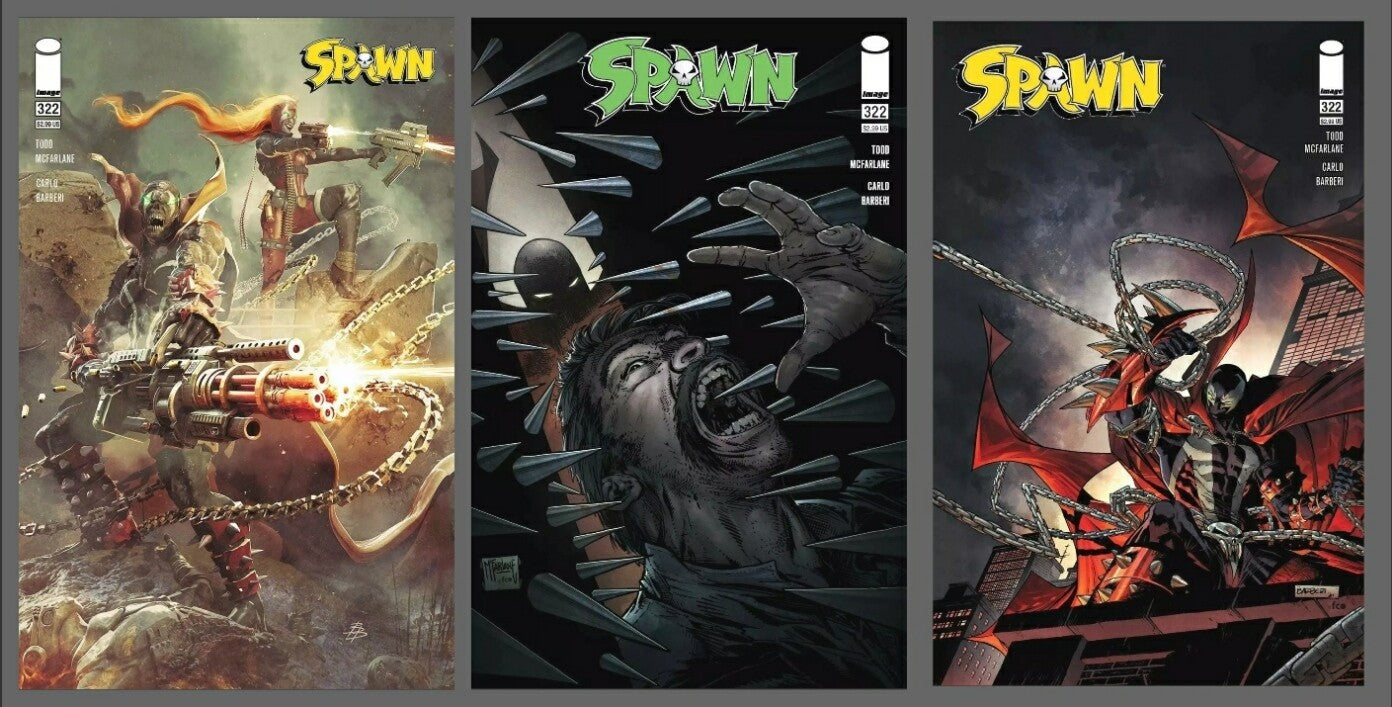Spawn #322 Cover A B Variant Set Options McFarlane Disruptor NM