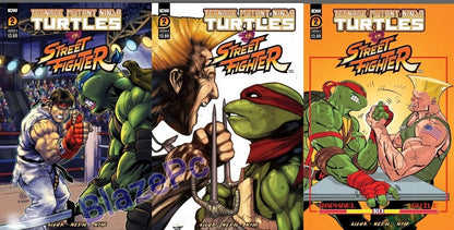 TMNT Vs Street Fighter #2 Cover A B C Variant Set or 1:25 Options IDW 2023 NM