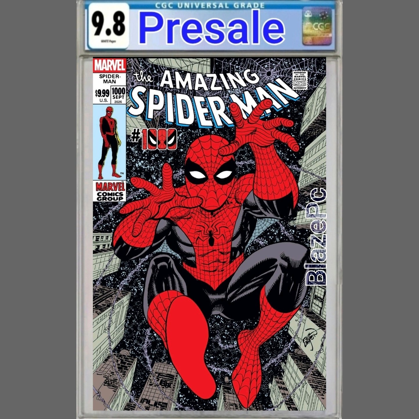 Amazing Spider-Man #1000 CGC 9.8 1:25 Erik Larsen Variant Marvel 2026 PRESALE