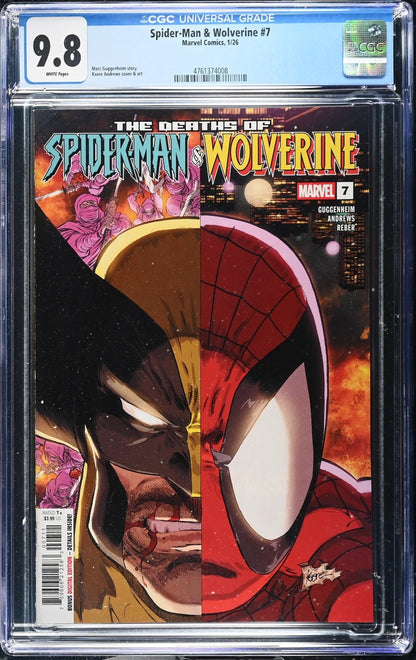 Spider-Man & Wolverine #7 CGC 9.8 Kaare Andrews Cover A 1st Print Marvel 2025