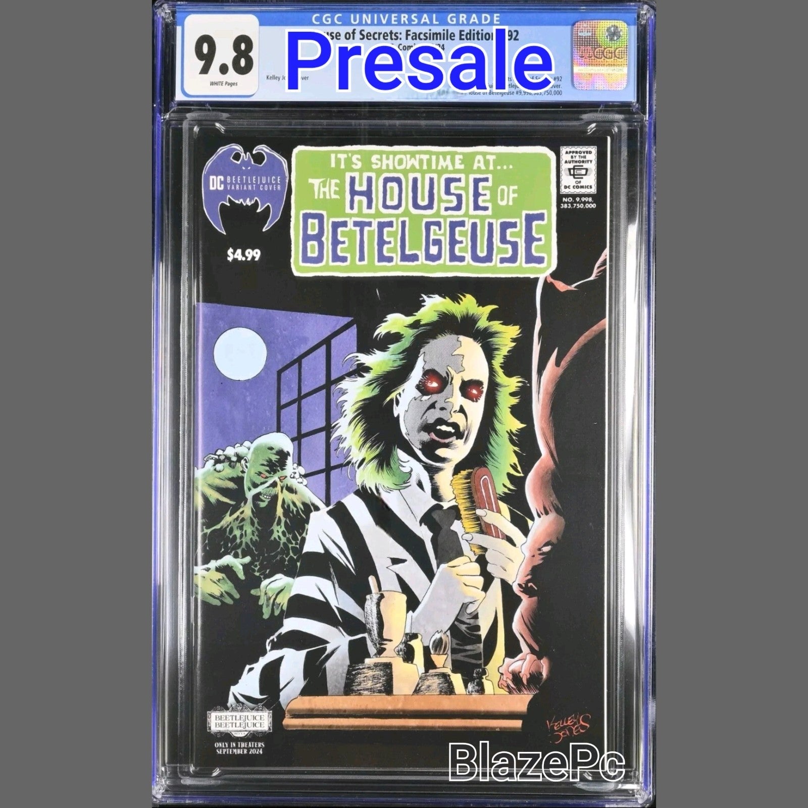 House of Secrets #92 Facsimile Edition CGC 9.8 Jones Beetlejuice Variant PRESALE