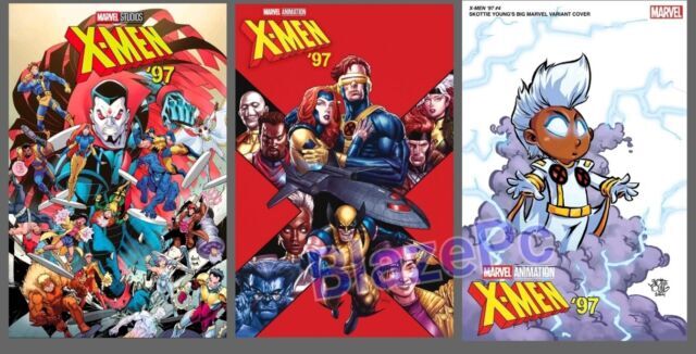 X-Men 97 #4 Cover A B C Variant Set Options Foxe Disney Marvel 2024 NM