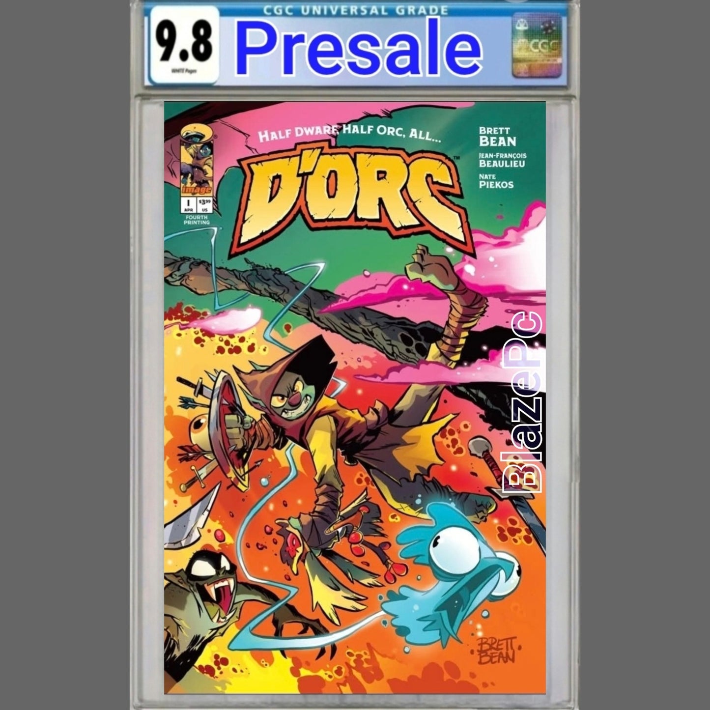 Dorc #1 CGC 9.8 4th Print Brett Bean Cover A Variant Image Comics 2026 Presale
