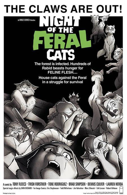 Feral #1 Cover A B C Variant Set or 1:10 1:25 1:50 1:100 Options Image 2024 NM