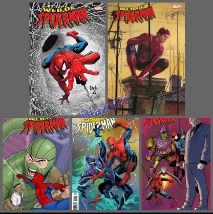 Web of Spider-Man #1 Cover A B C D E Variant Set 1:25 Options Marvel 2024 NM