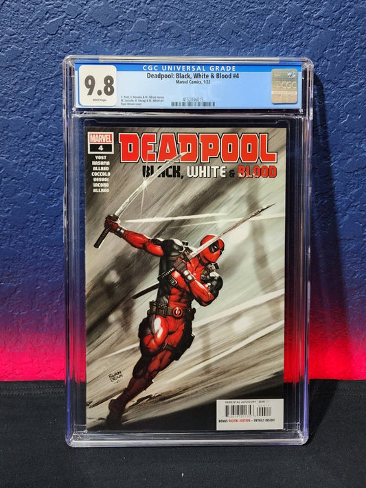 Deadpool Black White & Blood #4 CGC 9.8 Cover A 1st Sakura Spider Marvel 2022
