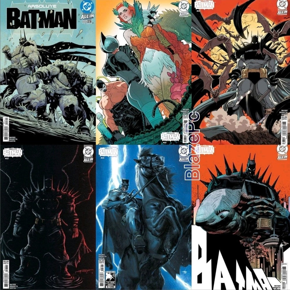 Absolute Batman #23 Cover A B C D E Variant Set or 1:25 Options DC Presale 8/12