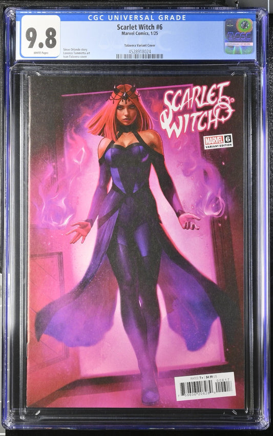 Scarlet Witch #6 CGC 9.8 1:25 Ivan Talavera Amaranth Variant Marvel 2024