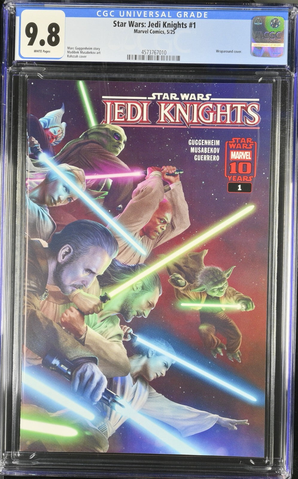 Star Wars Jedi Knights #1 CGC 9.8 Rahzzah Cover A 1st Print Marvel 2025
