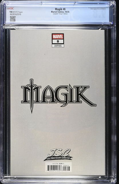 Magik #8 CGC 9.8 1:100 Campbell Spectacular Collection VIRGIN Variant 2025