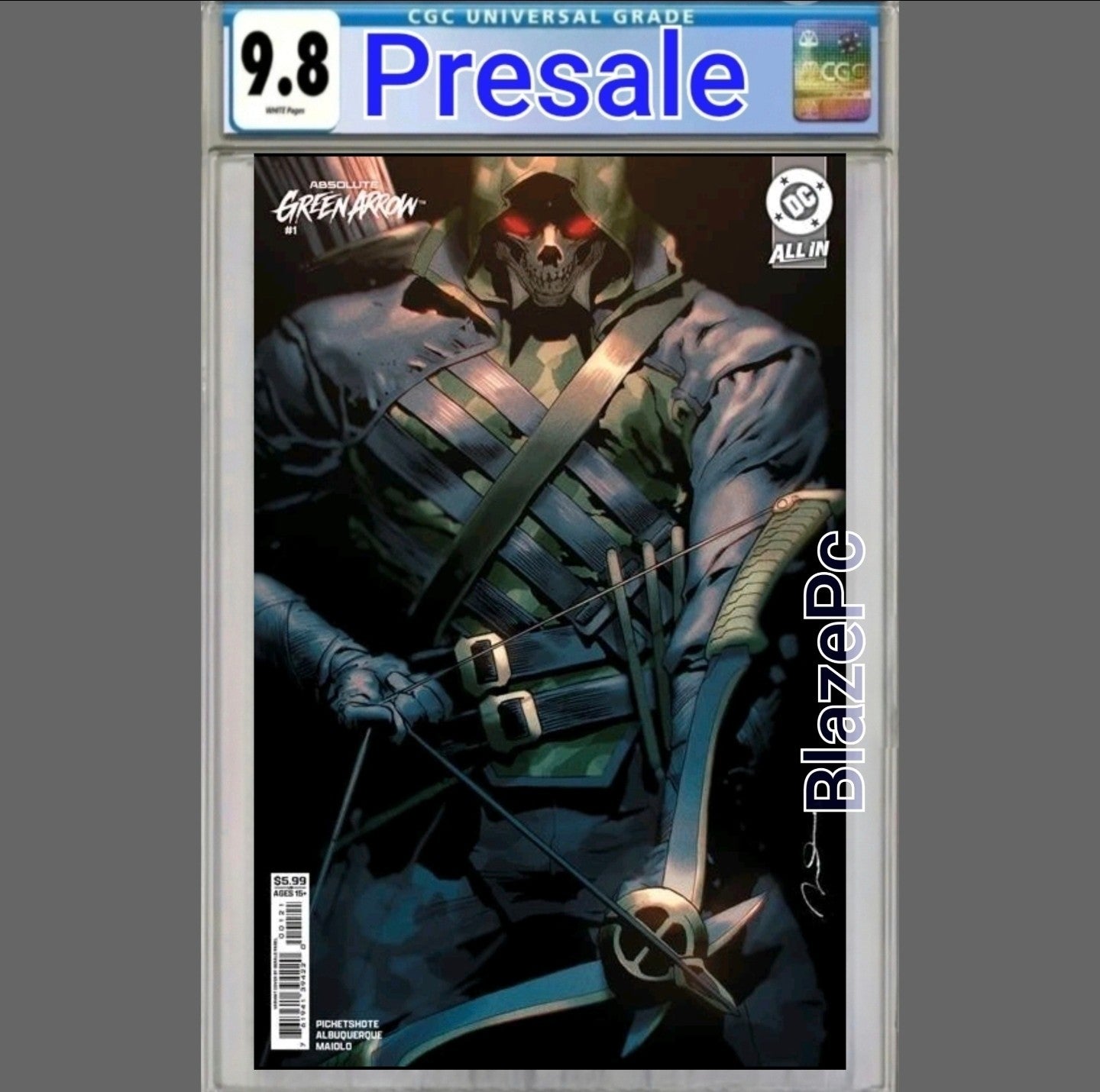 Absolute Green Arrow #1 CGC 9.8 Cover B Parel Variant 1st Print DC 2026 PRESALE