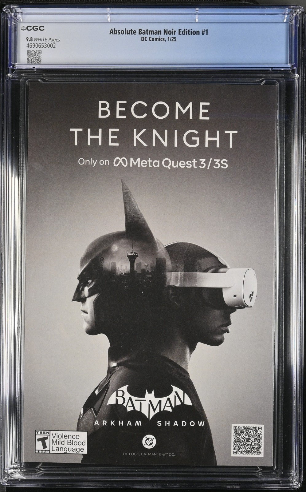 Absolute Batman Noir #1 CGC 9.8 Cover A 1st Print Nick Dragotta DC Comics 2024