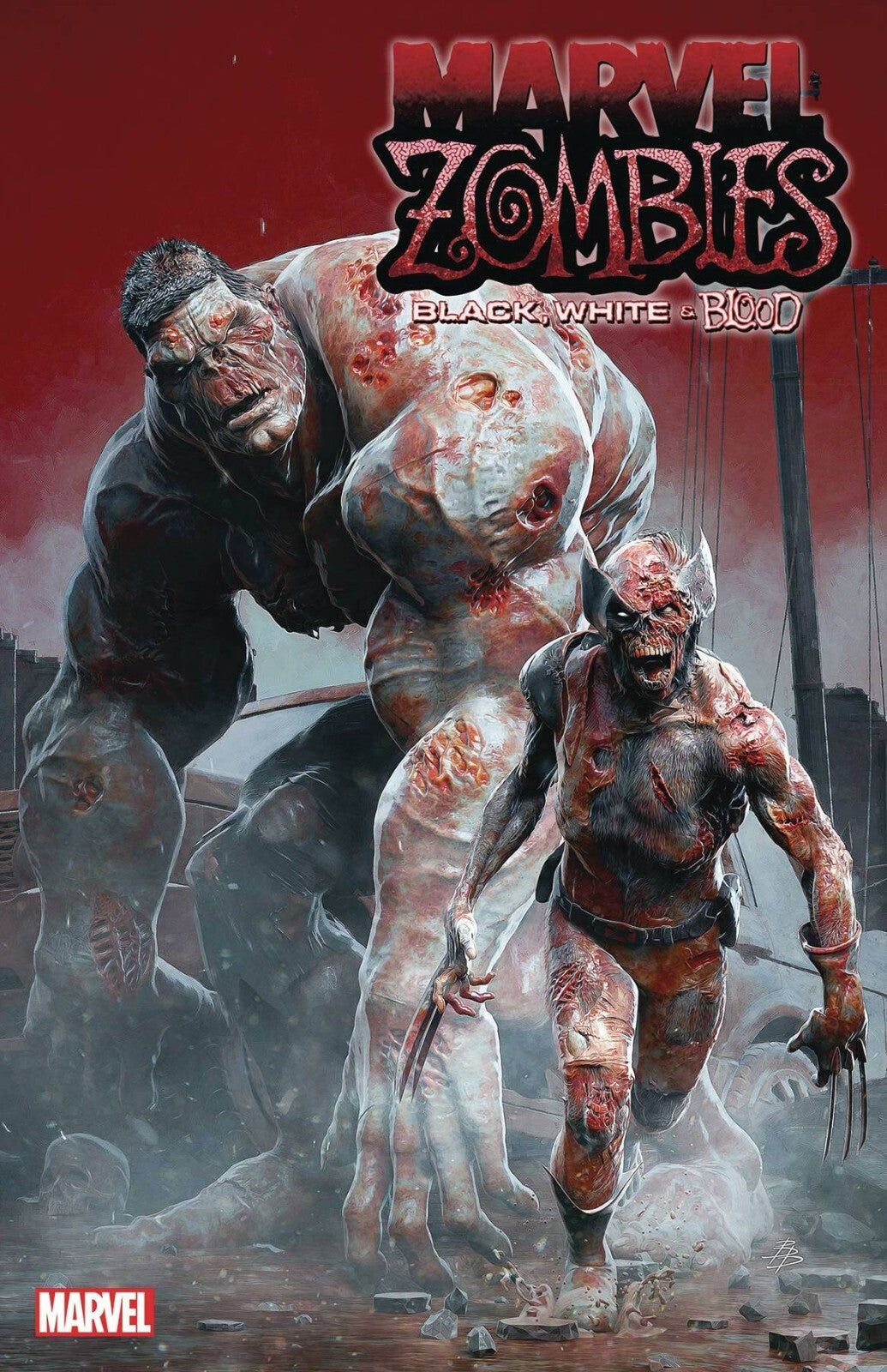 Marvel Zombies Black White Blood #1 A B C Variant Set or 1:10 1:25 1:50 2023 NM