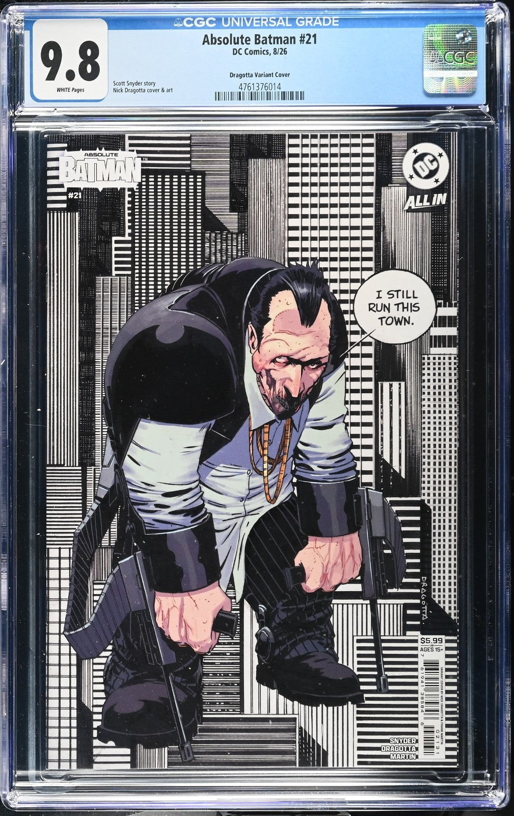 Absolute Batman #21 CGC 9.8 1st Print Cover C Nick Dragotta Penguin DC Comics