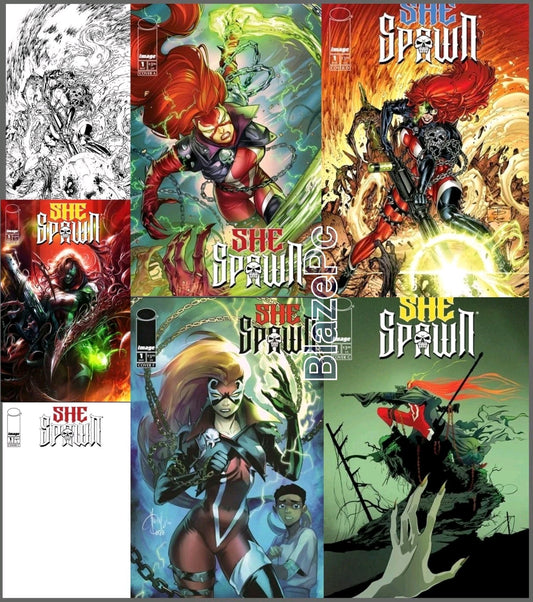 She-Spawn #1 Cover A B C D E F G Variant Set Options Image 2026 Presale 5/6