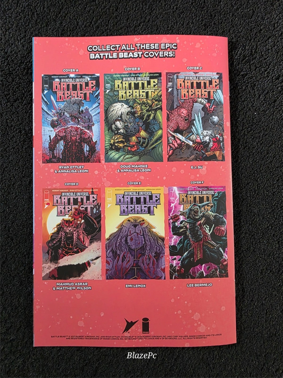 Battle Beast #2 Ottley Blind Bag Advance Foil Invincible Variant Image 2025 NM