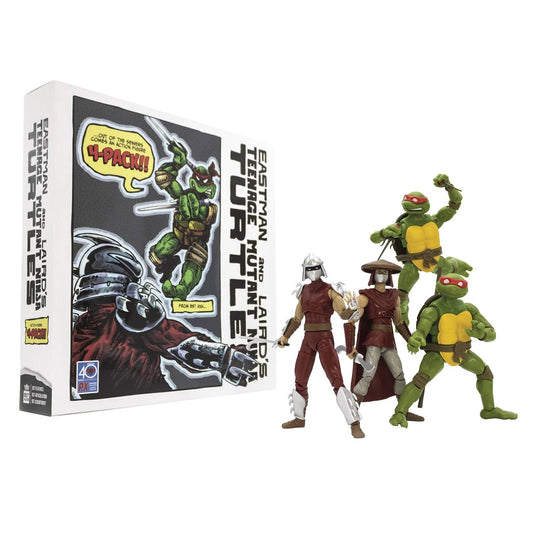 Bst Axn TMNT Classic Comic Px Action Figure 4pc Box Set 2 Ninja Turtles Sealed