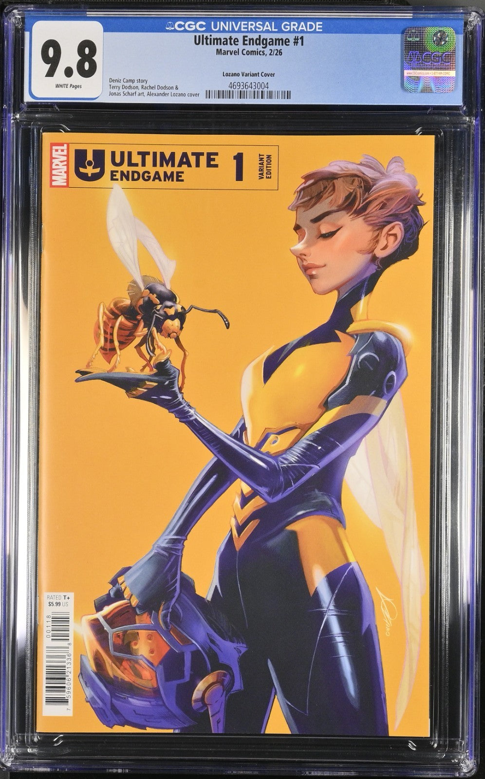 Ultimate Endgame #1 CGC 9.8 1:50 Alexander Lozano Variant Marvel Comics 2025