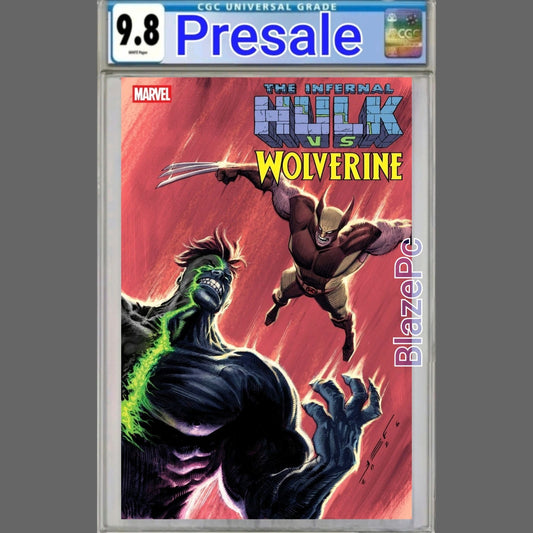 Infernal Hulk Vs Wolverine #1 CGC 9.8 1:25 Juan Ferreyra Variant 2026 PRESALE