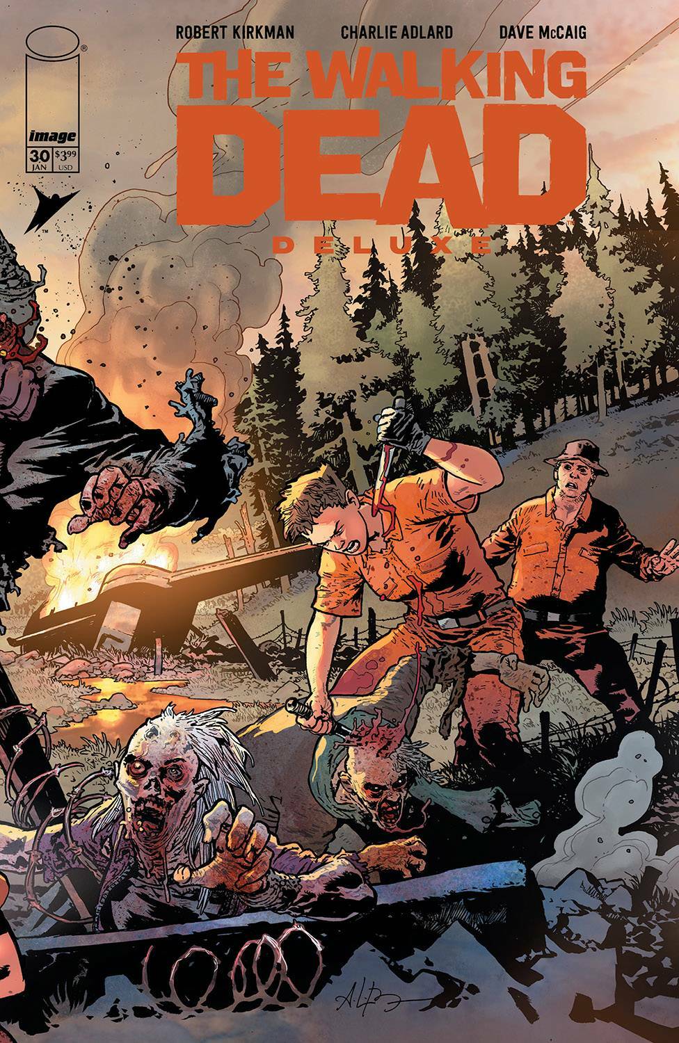 Walking Dead Deluxe #30 Cover A B C Variant Set Options NM