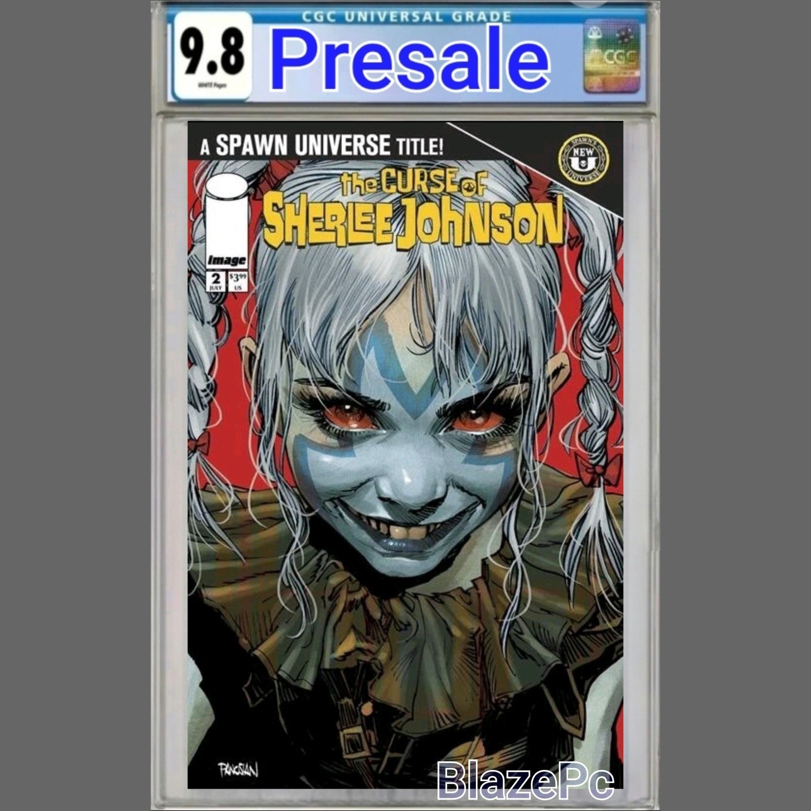 Spawn The Curse of Sherlee Johnson #2 CGC 9.8 Panosian Cover B Variant PRESALE