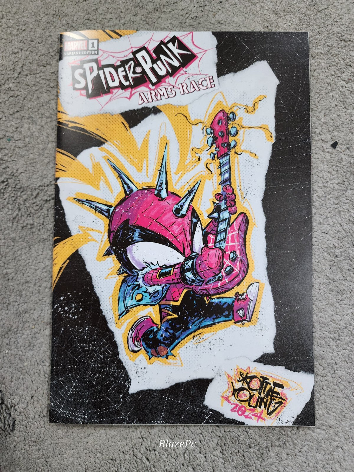 Spider-Punk Arms Race #1 Young Black Pink Variant 2 Book Set 2024 NM Lot of Pics