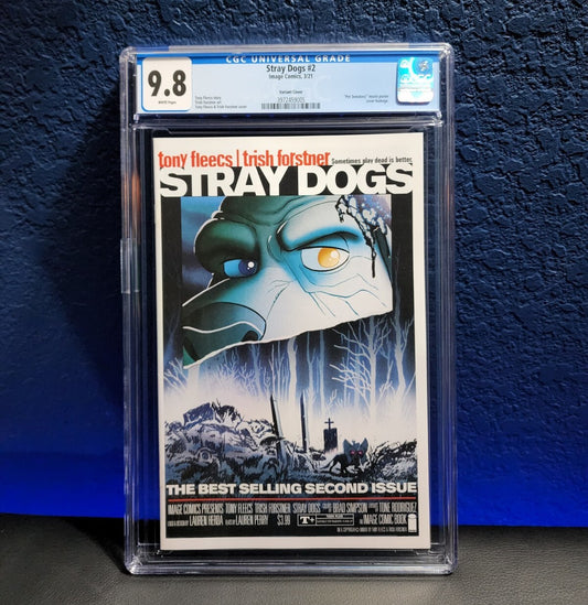 Stray Dogs #2 CGC 9.8 Cover B 1st Print Pet Cemetery Horror Homage Variant 2021