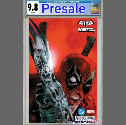 DC Marvel Batman Deadpool #1 CGC 9.8 Cover Q Sienkiewicz Hulk 340 Variant PRESAL