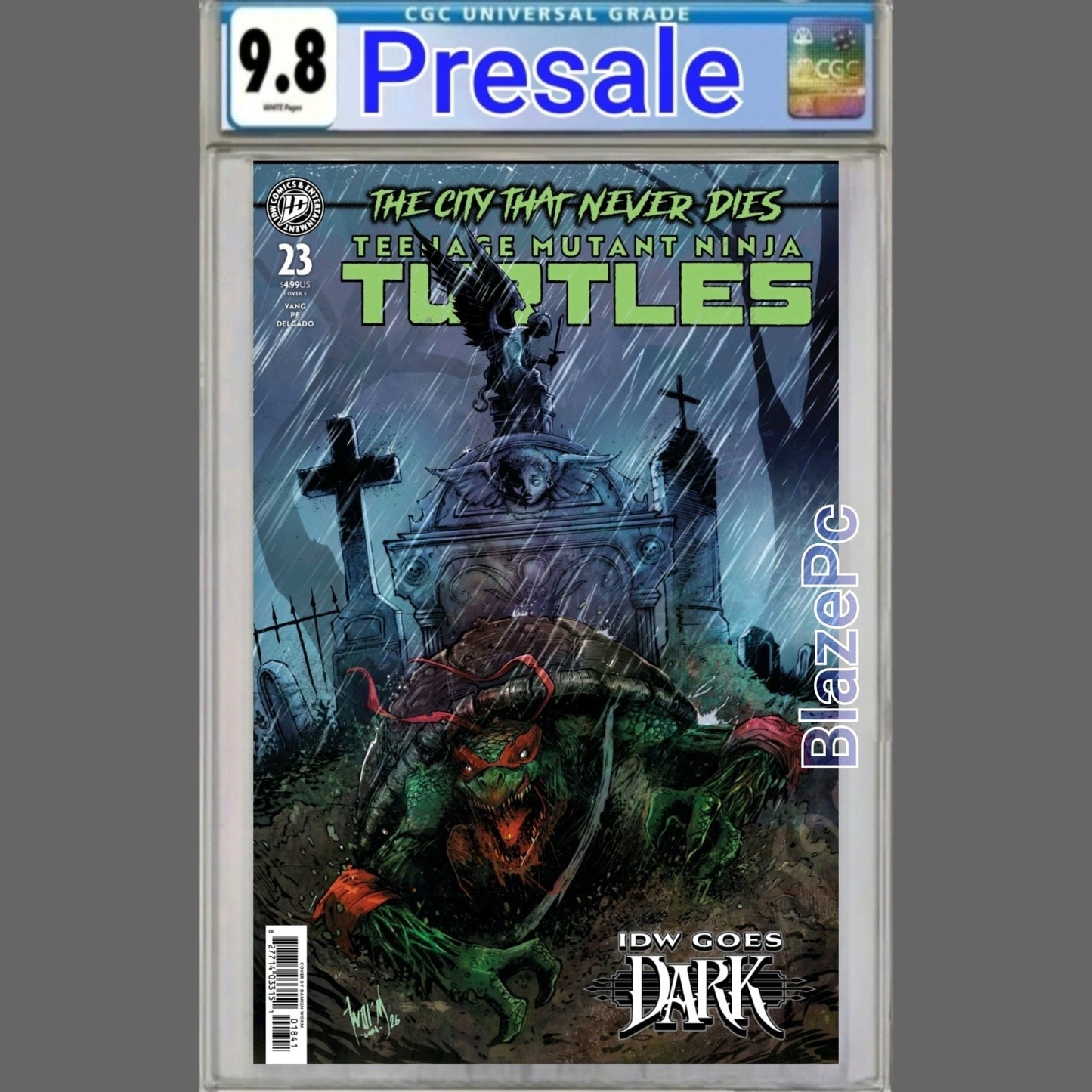 Teenage Mutant Ninja Turtles #23 CGC 9.8 Cover E Worm Variant IDW Dark PRESALE