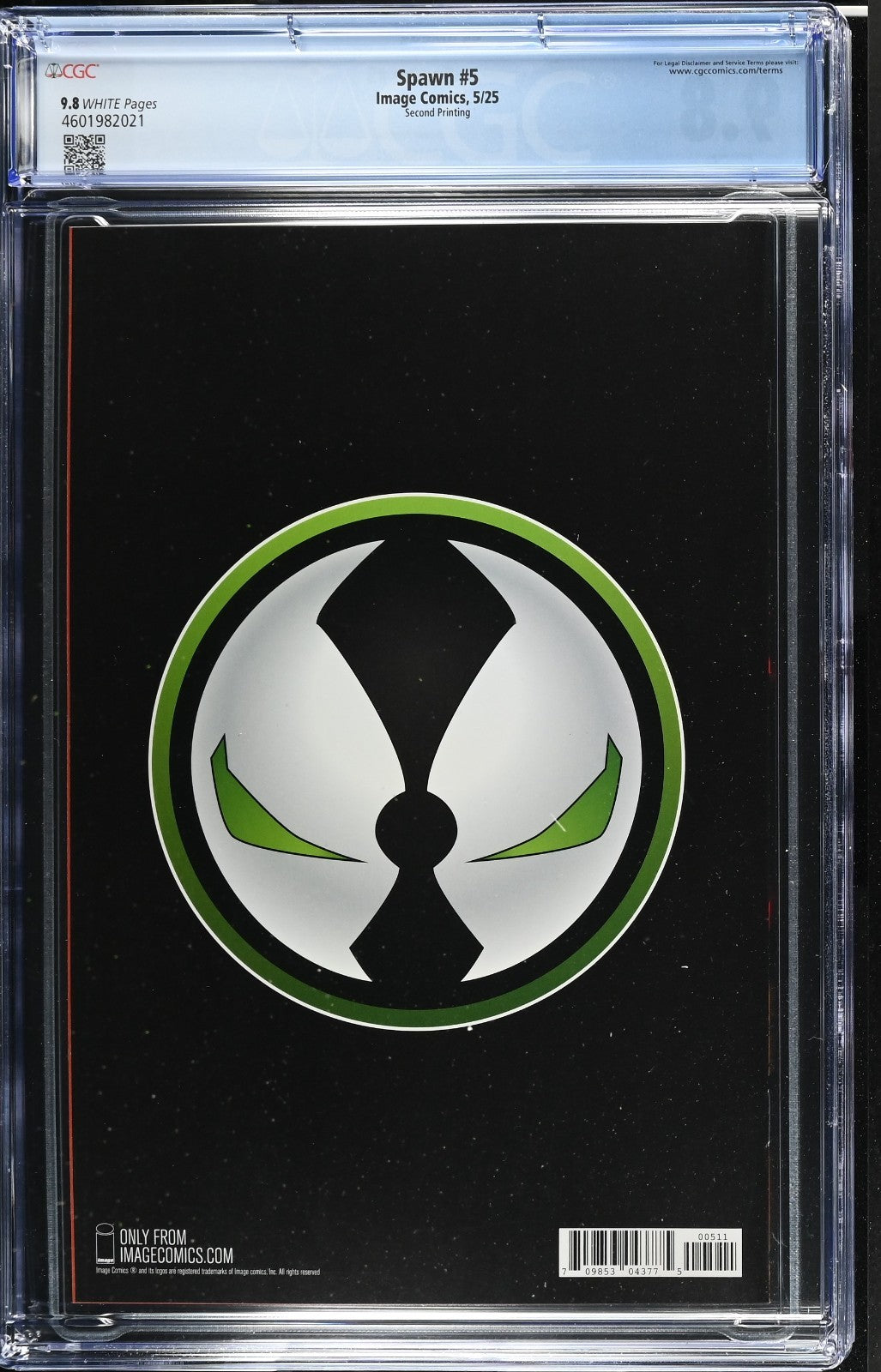Spawn The Curse of Sherlee Johnson #1 CGC 9.8 Cover E #5 Reprint Variant