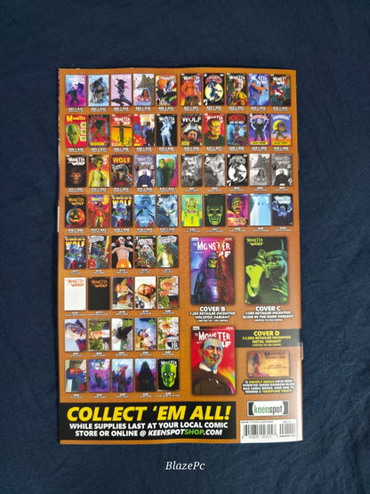 Mark Spears Monsters The Monster & The Wolf #1 1:1000 Glow In The Dark A67 NM