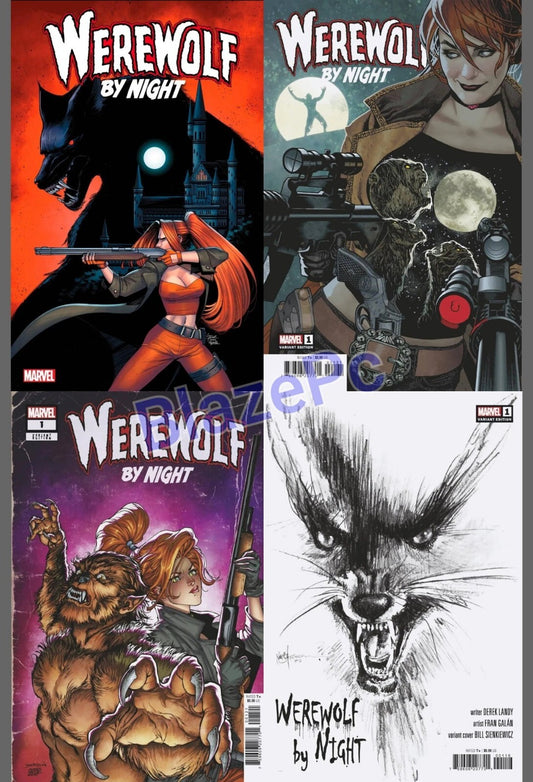 Werewolf By Night #1 Cover A B C Variant Set or 1:25 Options Marvel 2023 NM