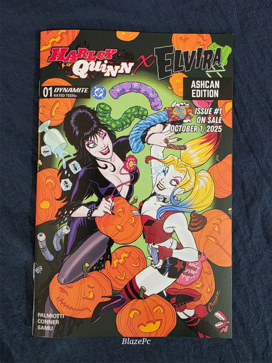 Harley Quinn x Elvira #1 Ashcan Edition DC Dynamite Palmiotti Conner 2025 NM
