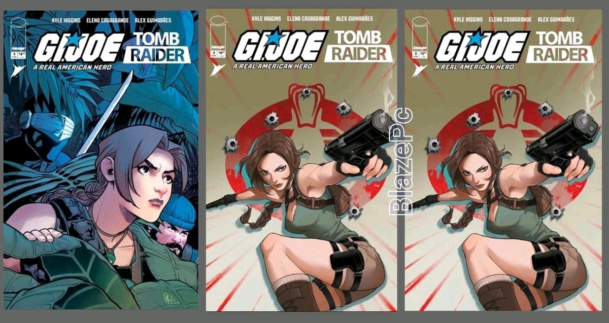 GI Joe Real American Hero Tomb Raider #2 A B C Variant Set Option Presale 11/4