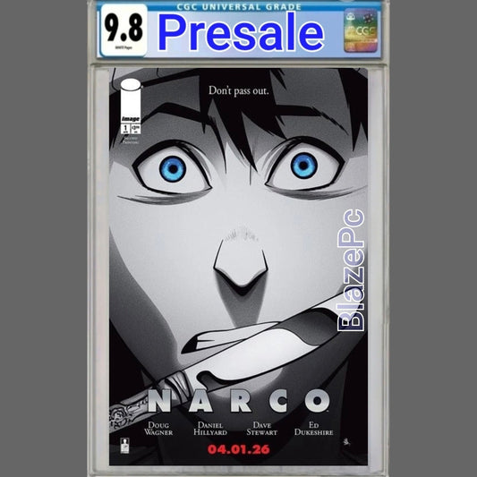 Narco #1 CGC 9.8 2nd Print Cover A Hillyard Variant Stewart Image 2026 PRESALE