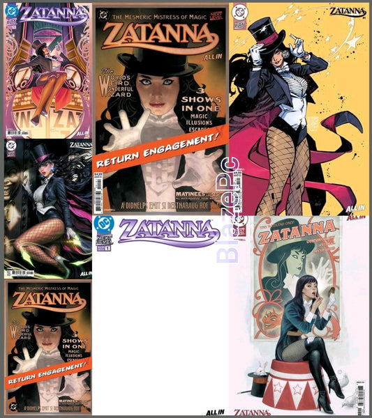 Zatanna #1 Cover A B C D E F Variant Set or 1:25 Options DC 2026 Presale 4/29